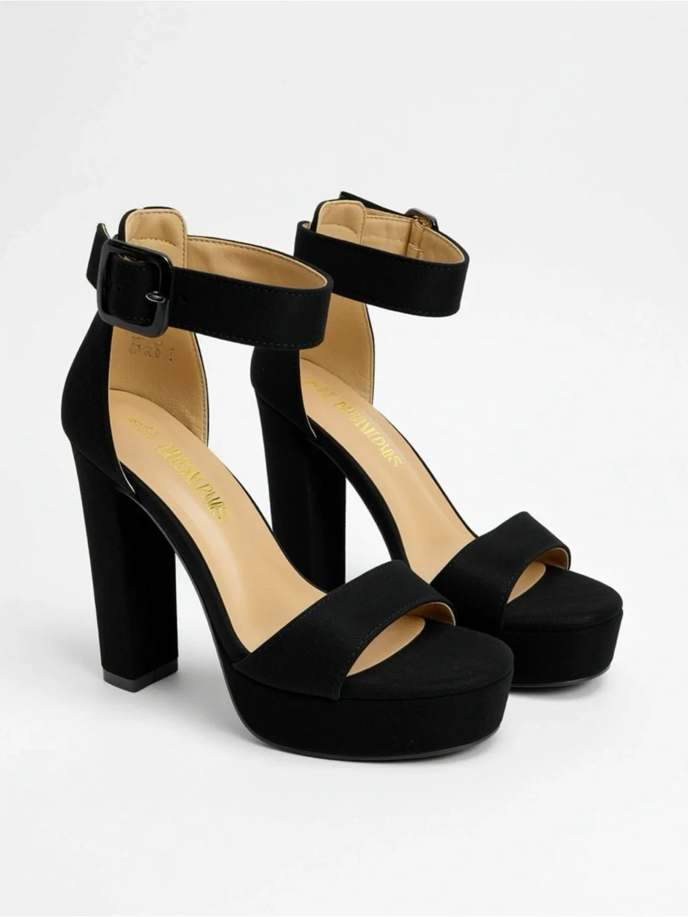 Dream Pairs brand - Black Platform Ankle-Strap High Heels Women’s size 6